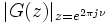 |G(z)|_{z=eˆ{2\pi j\nu}}\ 